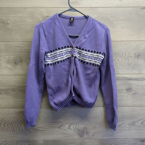 Vintage Levi's Button Cardigan Sweater Women's Size Medium - Picture 1 of 6